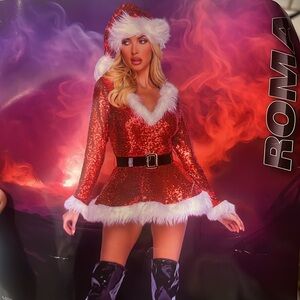 Sequin Santa dress